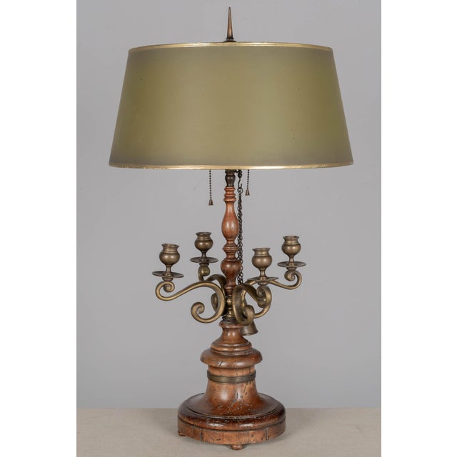 Chapman Manufacturing Company Vintage Italian Bouillotte Lamp by Chapman For Sale - Image 4 of 12