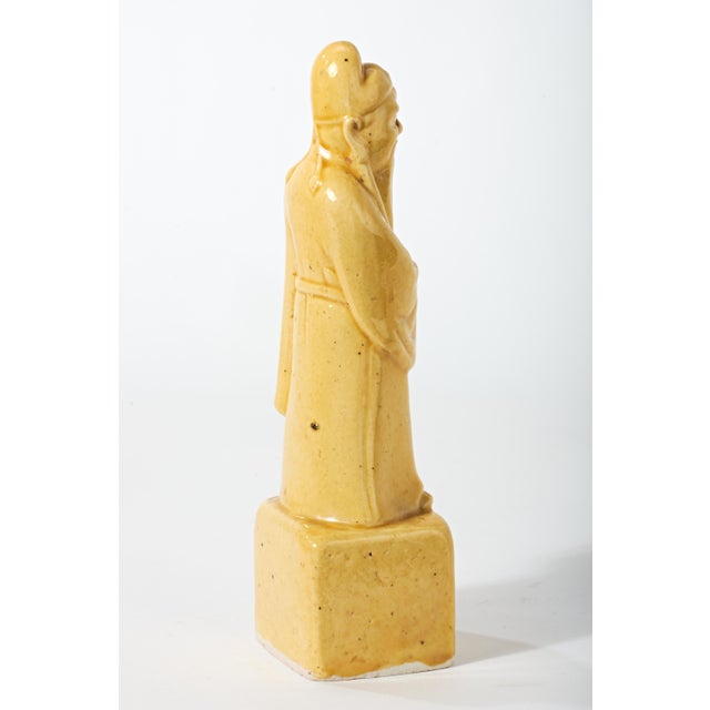 Mid 20th Century Chinese Wise Man Ceramic Figurine For Sale In Phoenix - Image 6 of 18