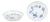 Blue Fluted Plain Bottle Coasters from Royal Copenhagen, 1980s, Set of 2 For Sale