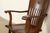 J. Dieudonné Antique Belgian Mission Oak Arts & Crafts Rocking Chair, Circa 1910 For Sale - Image 9 of 14