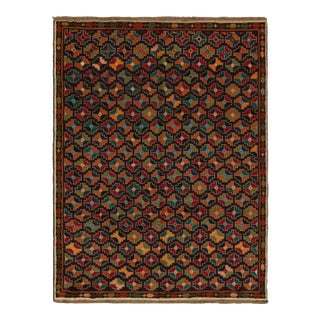 Rug & Kilim’s Afghan Baluch Tribal Rug in Multicolor Geometric Patterns For Sale