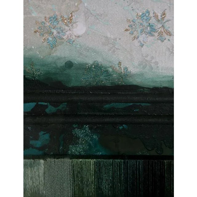 Green Color Chart and Floral Wallpaper Josep Grau-Garriga Spanish (1929–2011) Date: 1980 Collage and Mixed Media Frame...