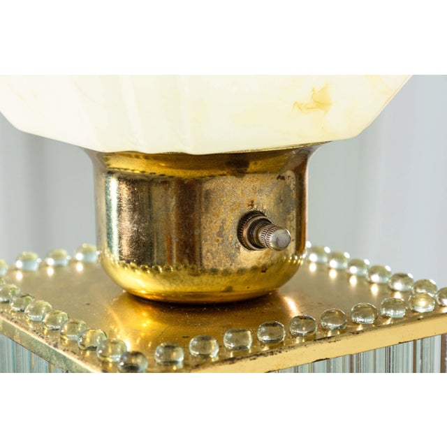 Brass Pair of 1960s Liteline Chicago Brass and Glass Mid Century Modern Table Lamps For Sale - Image 8 of 12