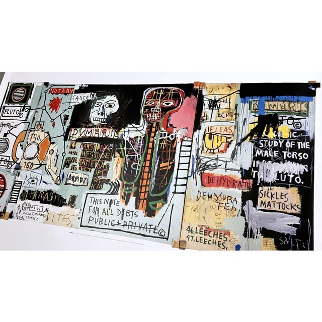 Jean Michel Basquiat Collector's 1999 Tony Shafrazi Gallery Exhibition Poster, "Notary" For Sale - Image 9 of 11
