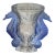 Poseidon Vase – Lalique Blue Saphir Edition (3/99) For Sale