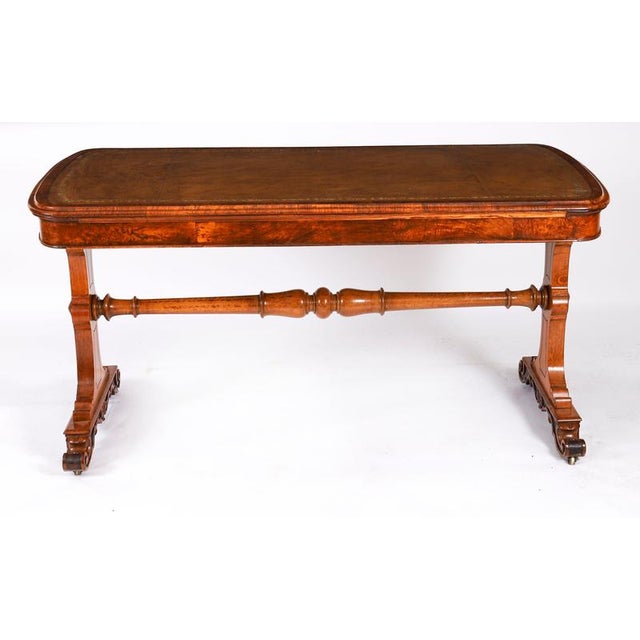 Antique Victorian Pollard Oak Writing Table Desk in the Manner of Gillows, 19th Century For Sale - Image 6 of 17
