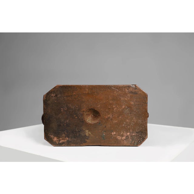 Large Holy Maria Statue in Bronze Painted Plaster, Belgium, 1930s For Sale - Image 11 of 12