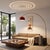 The Iconic Arc Lamp is a mid-century modern masterpiece, featuring a weathered brass steel body and a striking crimson red...