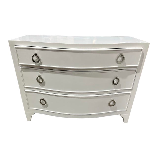 Lexington White Wood Avondale Chest of Drawers For Sale