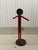 Vintage Modern Red and Black Metal Valet Coat Rack, 1980s For Sale - Image 9 of 18