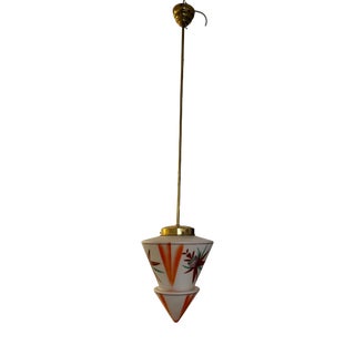 Art Deco Pendant with Spatter Decor, Austria, 1940s For Sale