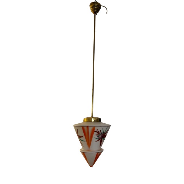 Art Deco Pendant with Spatter Decor, Austria, 1940s For Sale