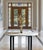 This exceptional hand-blown Murano art glass statement vase stands 17 1/4 inches tall and measures 9 1/2 inches at its...