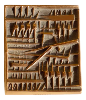Gilt Bronze Medal by Arnaldo Pomodoro for Tecno, 1979