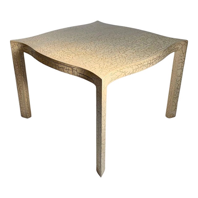 Vintage Dining or Card / Game Table By Samuel Marx in a Craquelure Finish For Sale