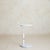 Vintage French Postmodern White Metal + Marble Adjustable Side Table For Sale In Chicago - Image 6 of 11