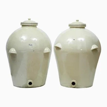 Vintage Stoneware Jars from Royal Doulton, Set of 2 For Sale - Image 8 of 8