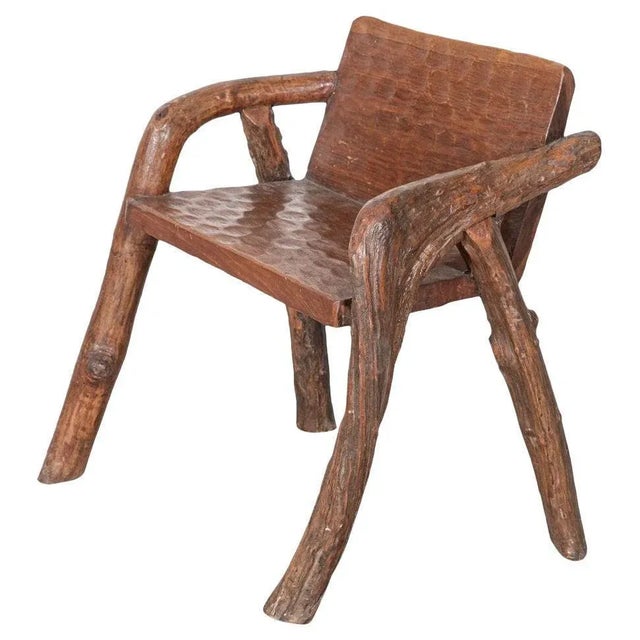 Mid-Century Provincial French Fruitwood Root Chair For Sale - Image 12 of 12