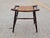 Brown Early 20th Century Wicker and Turned Oak Wood Stool Bench For Sale - Image 8 of 8