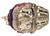 Judith Leiber 2009 Judith Leiber Camel Gemstone Amethyst Crystal Evening Bag Clutch Shoulder Animal Minaudiere For Sale - Image 4 of 9