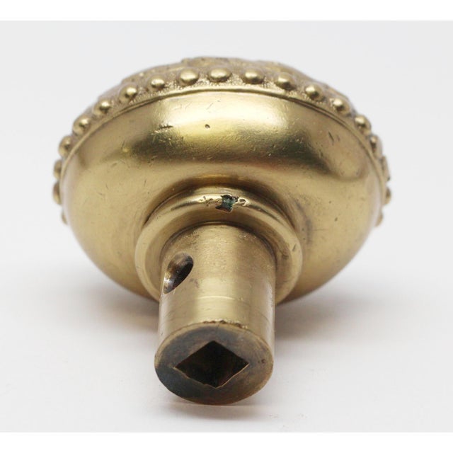 Polished Brass Louis XVI Yale & Towne Dubarry Interior Door Knob For Sale - Image 4 of 4