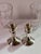 Pair of Crown Sterling Silver Candlesticks With Etched Glass Hurricane Shades, C. 1940 For Sale - Image 4 of 14