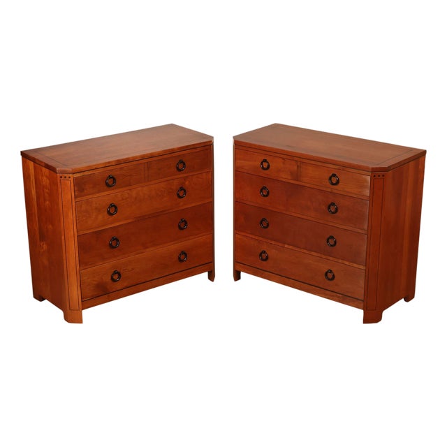 Stickley 21st Century Collection Pair of Cherry Chests For Sale