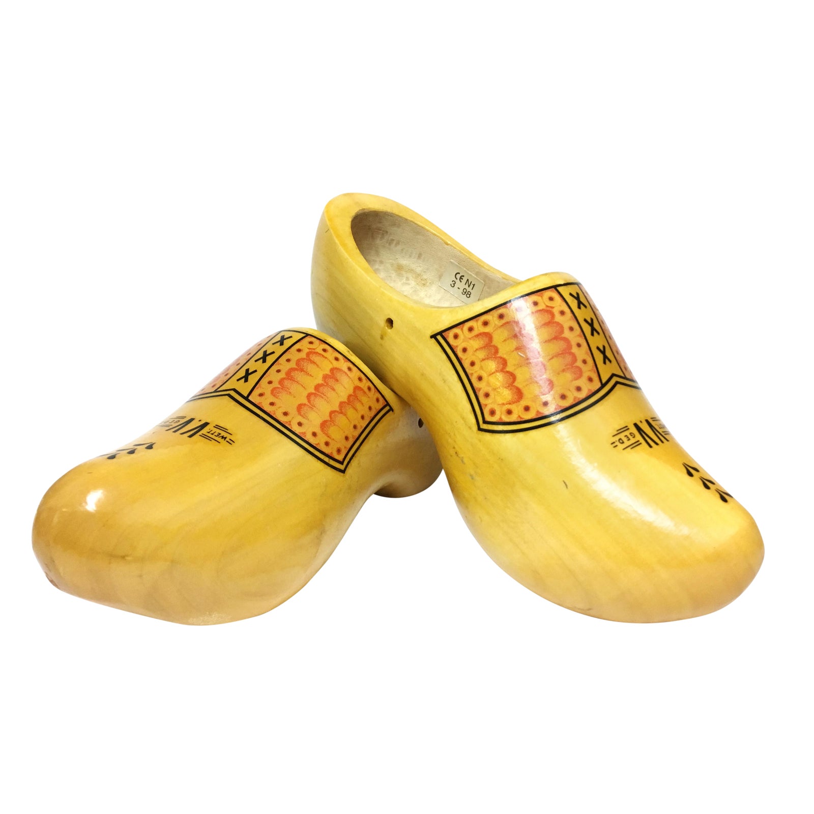 Vintage Dutch Handmade Adult Wooden Clogs Shoes a Pair Chairish