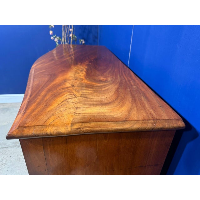 Brown Antique Victorian Carved Flame Mahogany Sideboard For Sale - Image 8 of 18