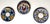 Circa 1950's hand painted Tunisian pottery consisting of the following pieces: (3) Large serving platters (as pictured in...