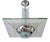 Art Deco Ceiling Lamp with Thick Glass Plate, 1930s For Sale
