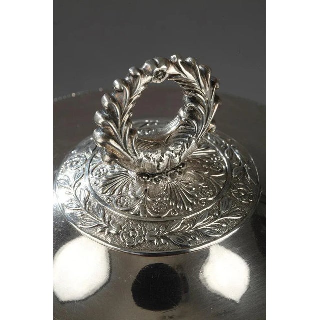 Metal Early 19th Century Silver and Crystal Candy Dish For Sale - Image 7 of 8