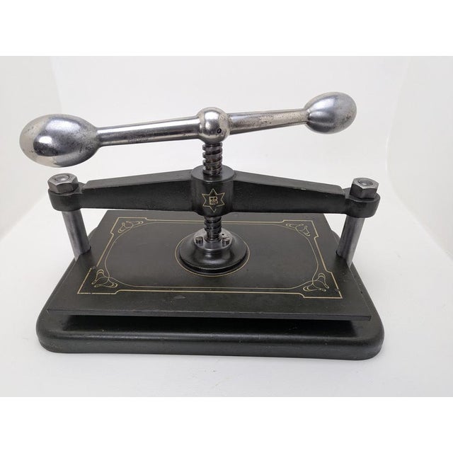 Art Nouveau Book Printing Press, Germany, 1900 For Sale - Image 12 of 12