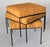 1950s Upholstered Wrought Iron Based Stools Attributed to Paul McCobb - Set of Three For Sale - Image 4 of 13