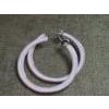 Miriam Salat Classic Skinny Hoops Earrings Resin, Sterling Silver & White Topaz For Sale - Image 16 of 18