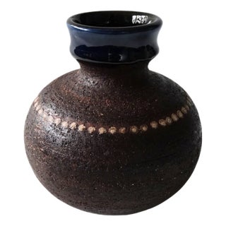 Vintage Handmade Ceramic Urn from Gabriel, Sweden, 1960s For Sale