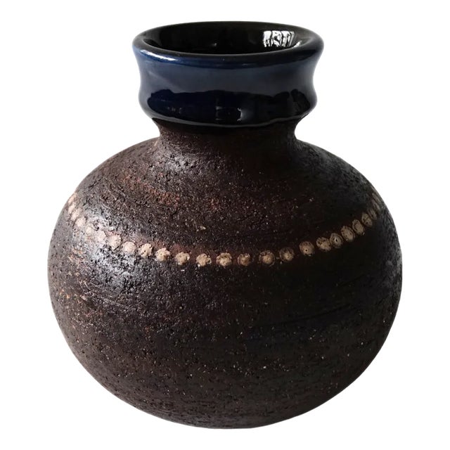Vintage Handmade Ceramic Urn from Gabriel, Sweden, 1960s For Sale