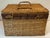 Mid-Century Modern Vintage Wicker Basket or Sewing Box With Lid For Sale - Image 3 of 9