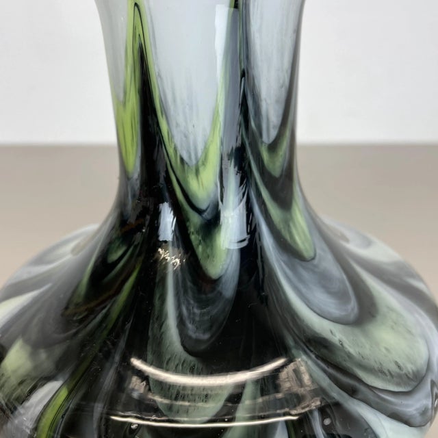 Glass Large Vintage Pop Art Multicolor Opaline Vase, Italy, 1970s For Sale - Image 7 of 16