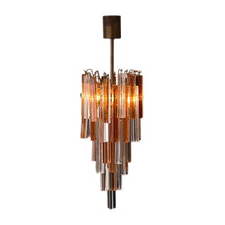 Mid-Century Murano Chandelier by Marcel Barbier for Veronese, Italy, 1970 For Sale