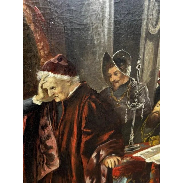 After Carl Becker, Othello and Desdemona Act 1, Canvas, Framed For Sale - Image 6 of 11