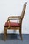 Italian Drexel Heritage Solid Pecan Italian Style Cane Back Dining Arm Chair For Sale - Image 3 of 10