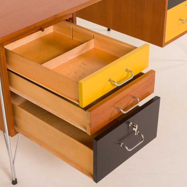 Mid-Century Modern Danish Teak Desk, 1970s For Sale - Image 11 of 18