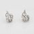 Mid-Century Modern Mid Century 1.25ct Mixed Cut Diamond Platinum Earrings - 2 Pieces For Sale - Image 3 of 4