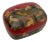 Vintage Hunter Tiger Kashmir Trinket Domed Box India Paper Mache Lacquer For Sale