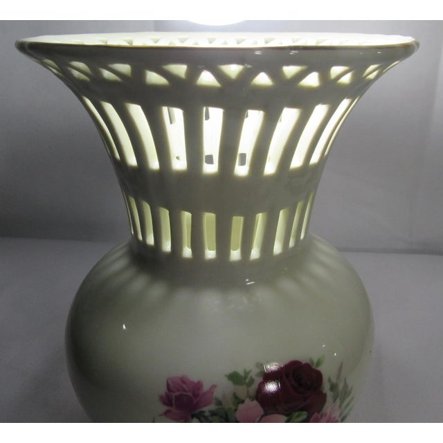 Victorian Mid-Century Formalities Victorian Rose Vase For Sale - Image 3 of 12