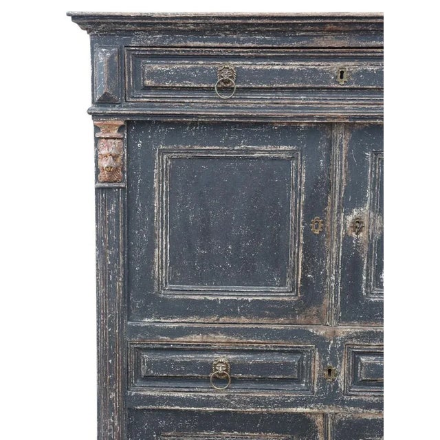 Antique Painted Kitchen Buffet For Sale - Image 4 of 13