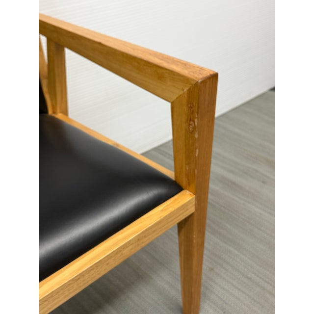 Animal Skin Maria Yee Merced Leather Arm Chair For Sale - Image 7 of 10