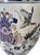 1970s Ornate Floral Ceramic Urn Table Lamps With Carved Wood Bases - a Pair For Sale - Image 9 of 13