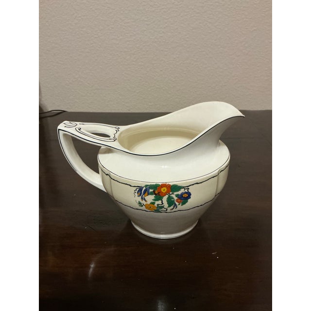 Ceramic Antique w.h. Grindley & Co. “Chelsea Ivory” English Ironstone Gravy Boat & Underplate For Sale - Image 7 of 12